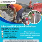 Himbauan! Perumda Tirta Mulia Pemalang Ada Perbaikan Pipa PVC, Ini Wilayah Terdampak!