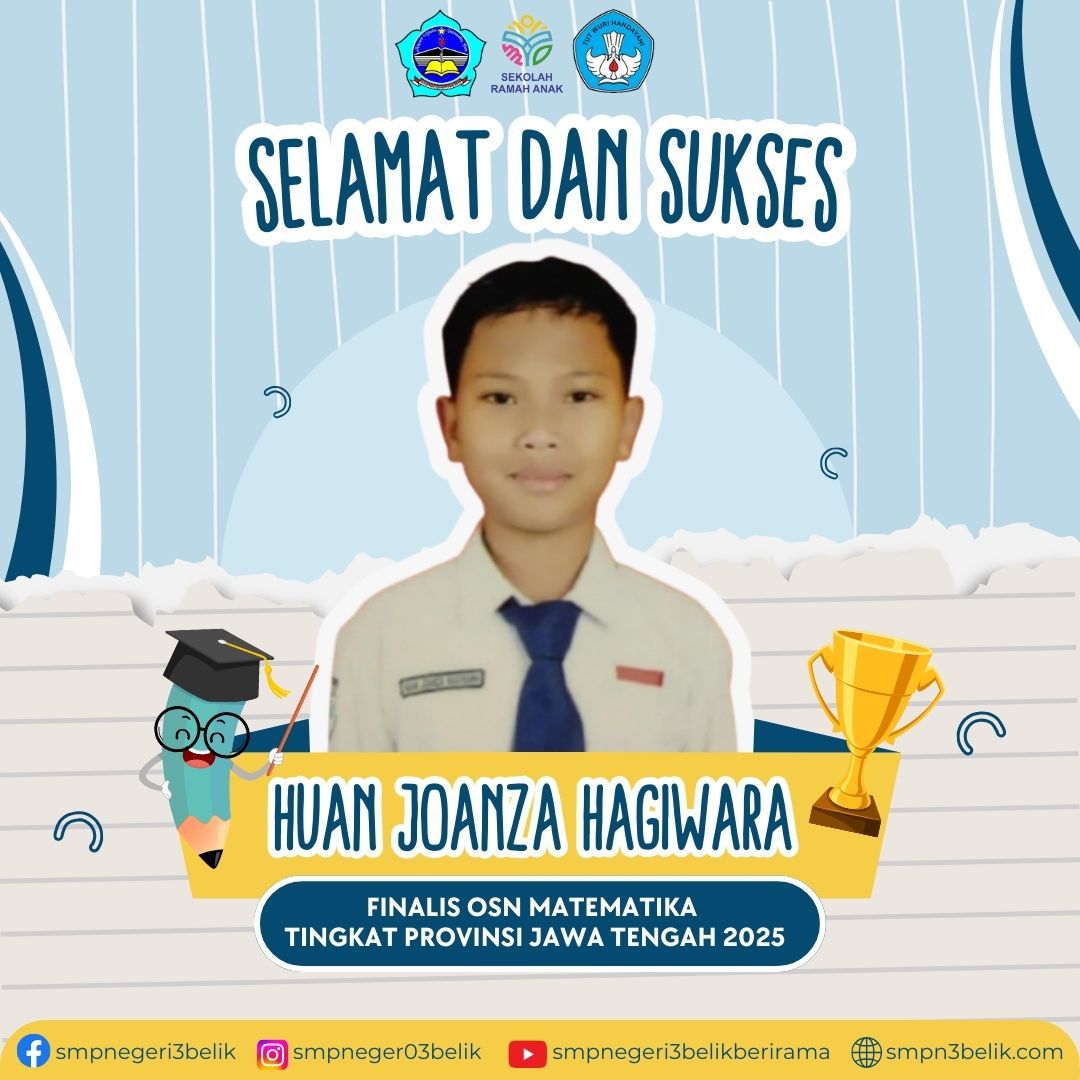 Siswa SMPN 3 Belik Lolos ke Final OSN Matematika Tingkat Provinsi 2025