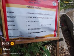 Bantuan Banprov Rp150 Juta, Aspal di Desa Beluk Diduga Tak Sesuai Spek!