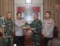 Kapolres Balangan Beri Kejutan Kodim 1001/HSU-BLG, Wujud Sinergi TNI-Polri di HUT TNI ke-80