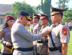 Kapolres Tanjung Jabung Timur Pimpin Upacara Serah Terima Jabatan Wakapolres Dan Kabag SDM