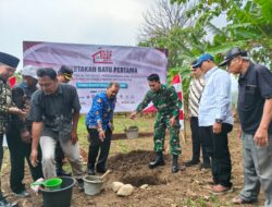 Dandim dan Bupati Pemalang Ikuti Peletakan Batu Pertama Koperasi Merah Putih