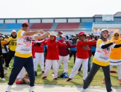 Meriahkan HAORNAS ke-42: Ribuan Warga Pemalang Senam Bersama di Stadion Mochtar