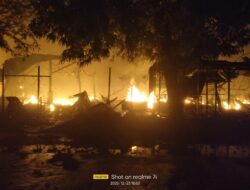 Komplek Kios Baju Pasar Pagi Pemalang Terbakar Hebat, Kerugian Ditaksir Mencapai Rp5 Miliar