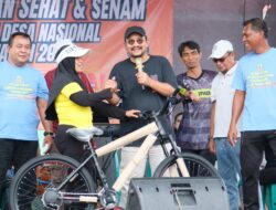 Ribuan Warga Petarukan Meriahkan Hari Desa Nasional dengan Jalan Sehat Bersama Bupati Anom