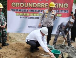 Sinergi Polri dan Pemkab: Jembatan Presisi Desa Kebandaran Resmi Mulai Dibangun