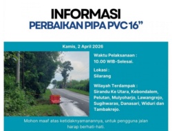 Perbaikan Pipa 16 Inci di Silarang, Perumda Tirta Mulia Umumkan Wilayah Gangguan Air