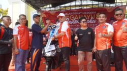 Raut Bahagia Bahtiar Yusuf, Boyong Sepeda Motor di Jalan Sehat HUT ke-81 RI Kota Tegal