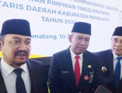 Resmi Dilantik Jadi Sekda Pemalang, Bagus Sutopo Diinstruksikan Perkuat Kolaborasi dan Creative Financing