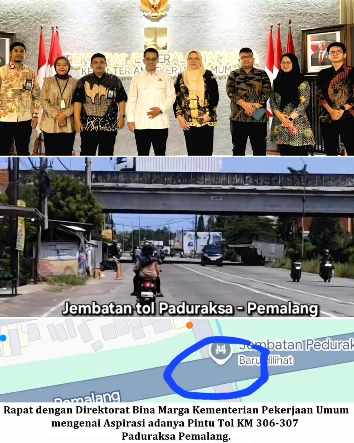 Rapat dengan Direktorat Bina Marga Kementerian Pekerjaan Umum mengenai Aspirasi adanya Pintu To.heic