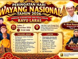 Lestarikan Warisan Budaya, Rizal Bawazier Gelar Pagelaran Wayang Kulit Peringatan Hari Wayang Nasional 2026